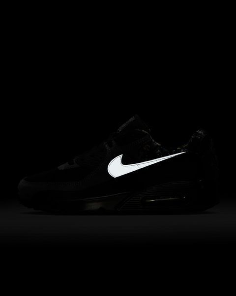 Оригінальні чоловічі кросівки Nike Air Max 90 "Black/Dark Smoke Grey/Metallic Cool Grey" (IQ0300-001) IQ0300-001 фото
