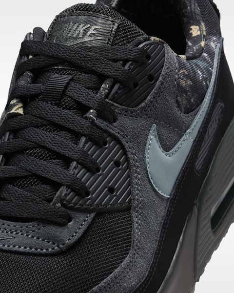 Оригінальні чоловічі кросівки Nike Air Max 90 "Black/Dark Smoke Grey/Metallic Cool Grey" (IQ0300-001) IQ0300-001 фото