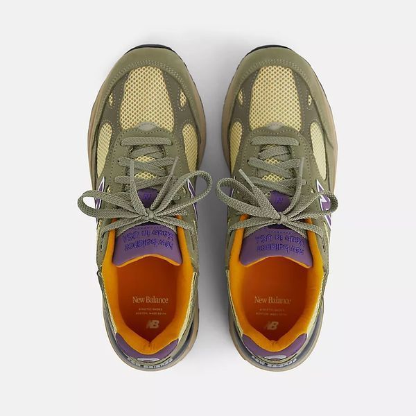 Оригинальные кроссовки New Balance 993 Made in USA "Olive Leaf/Maize" (U993OL) U993OL фото