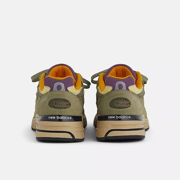 Оригинальные кроссовки New Balance 993 Made in USA "Olive Leaf/Maize" (U993OL) U993OL фото