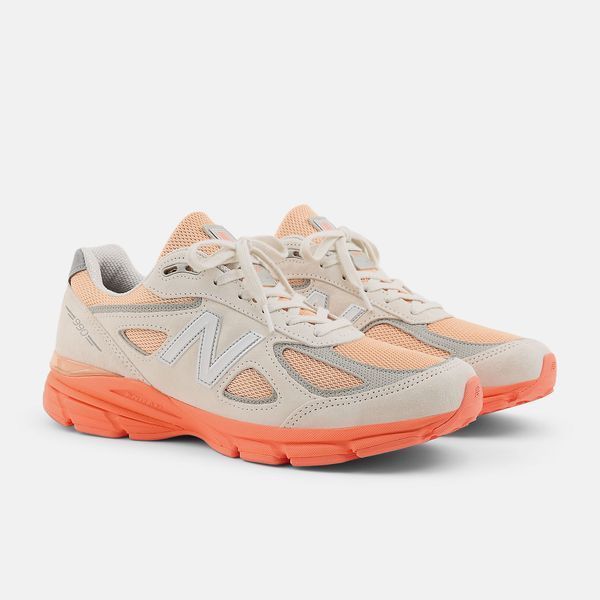 Оригінальні кросівки New Balance 990v4 Made in USA "Moonbeam / Dried Orange" (U990MO4) U990MO4 фото