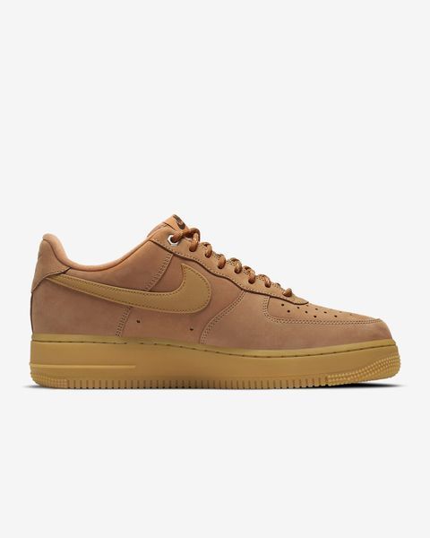 Оригинальные мужские кроссовки Nike Air Force 1 Low '07 WB "Flax/Gum Light Brown/Black/Wheat" (CJ9179-200) CJ9179-200 фото