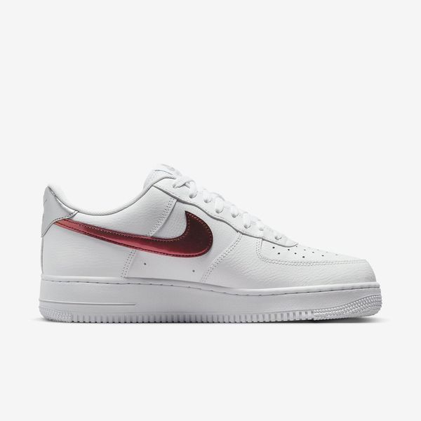 Оригинальные мужские кроссовки Nike Air Force 1 '07 "White / Picante Red / Wolf Grey" (FD0654-100) FD0654-100 фото