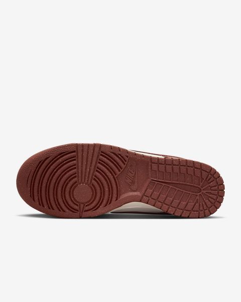 Оригінальні жіночі кросівки Nike Dunk Low "Phantom/Sail/White/Red Sepia" (HJ7673-001) HJ7673-001 фото