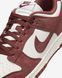 Оригінальні жіночі кросівки Nike Dunk Low "Phantom/Sail/White/Red Sepia" (HJ7673-001) HJ7673-001 фото 5