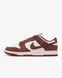Оригінальні жіночі кросівки Nike Dunk Low "Phantom/Sail/White/Red Sepia" (HJ7673-001) HJ7673-001 фото 1