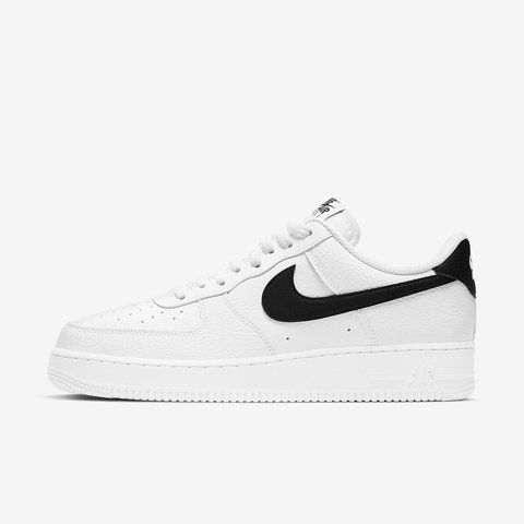 Оригинальные мужские кроссовки Nike Air Force 1 `07 Low "White Black" (CT2302-100) CT2302-100 фото