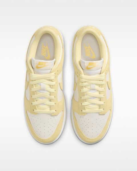 Оригинальные кроссовки Nike Wmns Dunk Low "Sail/White/Metallic Silver/Soft Yellow" (IO4244-104) IO4244-104 фото