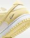 Оригинальные кроссовки Nike Wmns Dunk Low "Sail/White/Metallic Silver/Soft Yellow" (IO4244-104) IO4244-104 фото 7