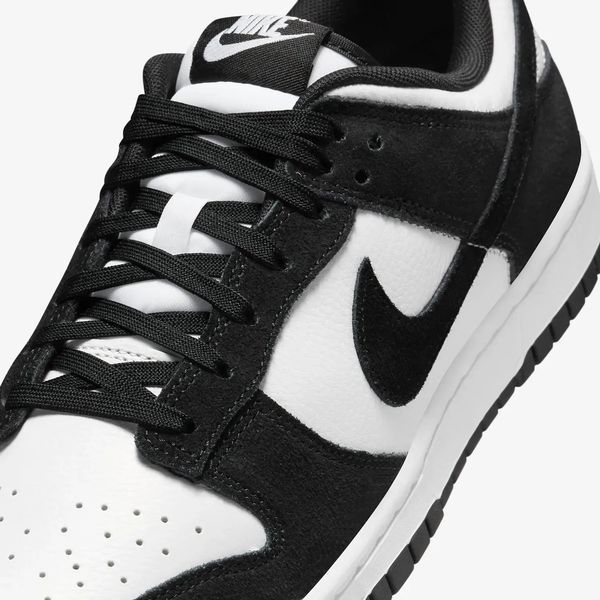 Оригінальні чоловічі кросівки Nike Dunk Low Suede Panda "Black / White" (FQ8249-100) FQ8249-100 фото