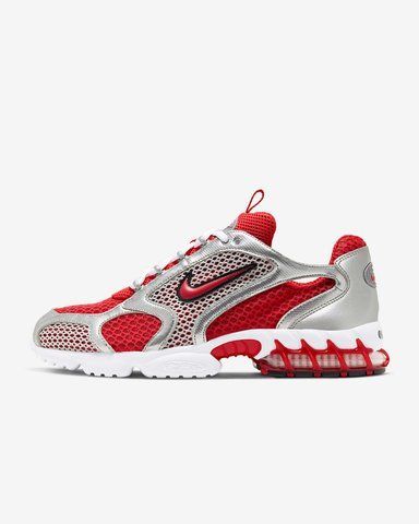 Оригінальні чоловічі кросівки Nike Zoom Spiridon Cage 2 "Track Red/White/Metallic Silver/Track Red" (CJ1288-600) CJ1288-600 фото