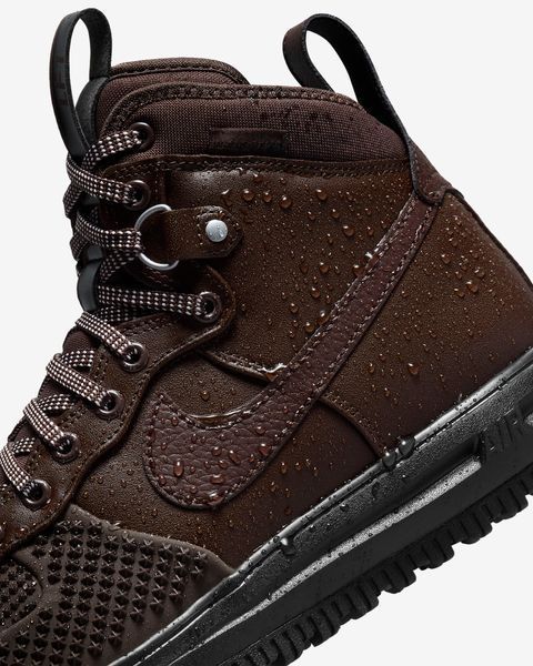 Оригінальні чоловічі зимові кросівки Nike Lunar Force 1 Duckboot "Baroque Brown/Black/Metallic Silver" (DZ5320-201) DZ5320-201 фото