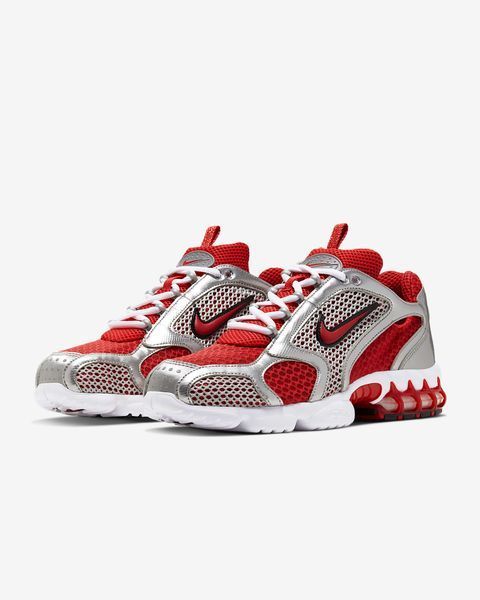 Оригінальні чоловічі кросівки Nike Zoom Spiridon Cage 2 "Track Red/White/Metallic Silver/Track Red" (CJ1288-600) CJ1288-600 фото