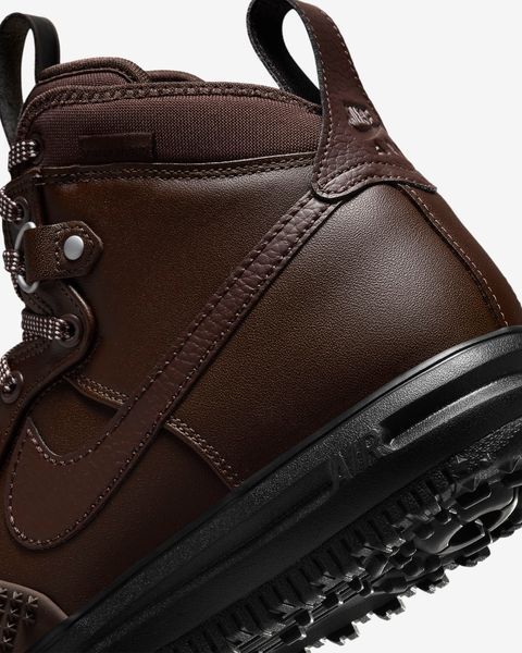 Оригінальні чоловічі зимові кросівки Nike Lunar Force 1 Duckboot "Baroque Brown/Black/Metallic Silver" (DZ5320-201) DZ5320-201 фото