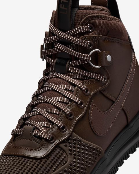 Оригінальні чоловічі зимові кросівки Nike Lunar Force 1 Duckboot "Baroque Brown/Black/Metallic Silver" (DZ5320-201) DZ5320-201 фото