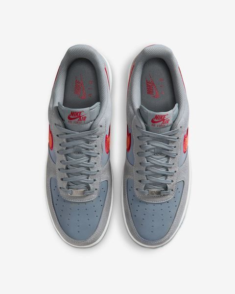 Оригинальные мужские кроссовки Nike Air Force 1 '07 LV8 "Cool Grey/Team Crimson/Summit White/Rust Factor" (IB6842-001) IB6842-001 фото