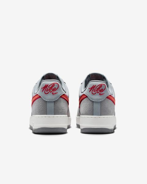 Оригинальные мужские кроссовки Nike Air Force 1 '07 LV8 "Cool Grey/Team Crimson/Summit White/Rust Factor" (IB6842-001) IB6842-001 фото