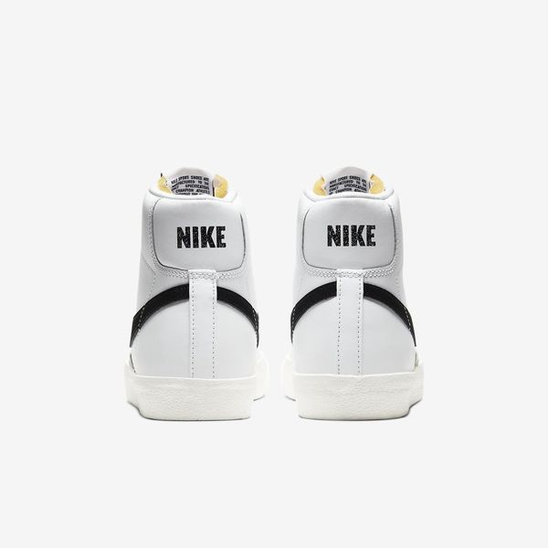 Оригінальні жіночі кросівки Nike Wmns Blazer Mid 77 Leather "White / Black" (CZ1055-100) CZ1055-100 фото