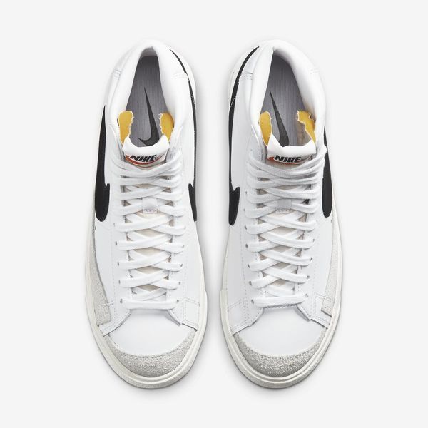 Оригінальні жіночі кросівки Nike Wmns Blazer Mid 77 Leather "White / Black" (CZ1055-100) CZ1055-100 фото