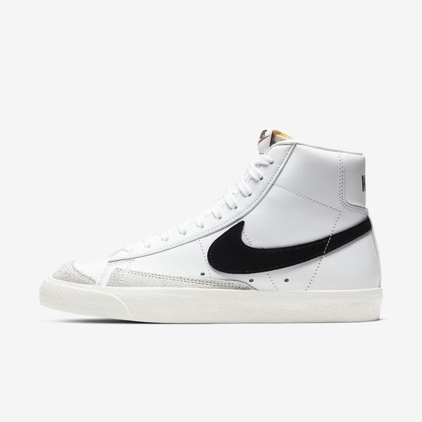 Оригінальні жіночі кросівки Nike Wmns Blazer Mid 77 Leather "White / Black" (CZ1055-100) CZ1055-100 фото