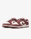 Оригінальні жіночі кросівки Nike Dunk Low "Phantom/Sail/White/Red Sepia" (HJ7673-001) HJ7673-001 фото 2