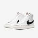 Оригінальні жіночі кросівки Nike Wmns Blazer Mid 77 Leather "White / Black" (CZ1055-100) CZ1055-100 фото 7