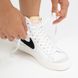 Оригінальні жіночі кросівки Nike Wmns Blazer Mid 77 Leather "White / Black" (CZ1055-100) CZ1055-100 фото 4