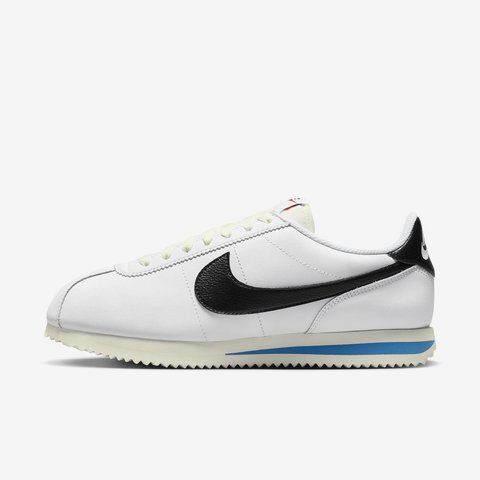 Оригінальні жіночі кросівки Nike Wmns Cortez "White / Light Photo Blue / Black" (DN1791-100) DN1791-100 фото