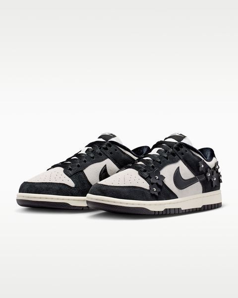 Оригинальные кроссовки Nike Dunk Low SE "Florette" "Black/Sail/Black" (IV4726-002) IV4726-002 фото