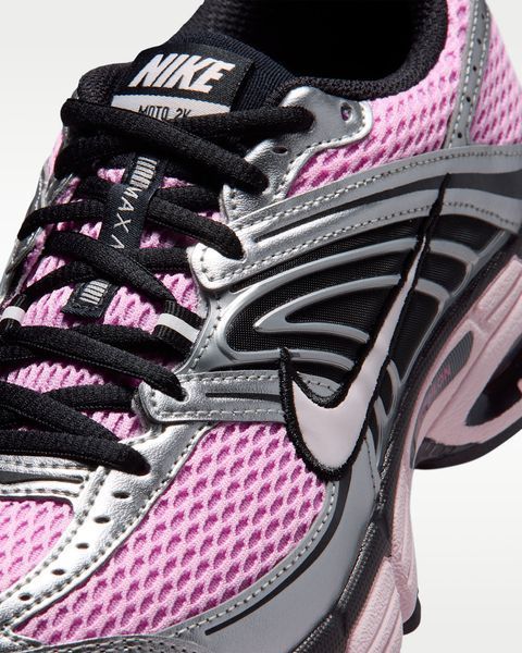 Оригинальные кроссовки Nike Air Max Moto 2K "Pink Rise/Metallic Silver/Black/Pearl Pink" (HQ2056-601) HQ2056-601 фото