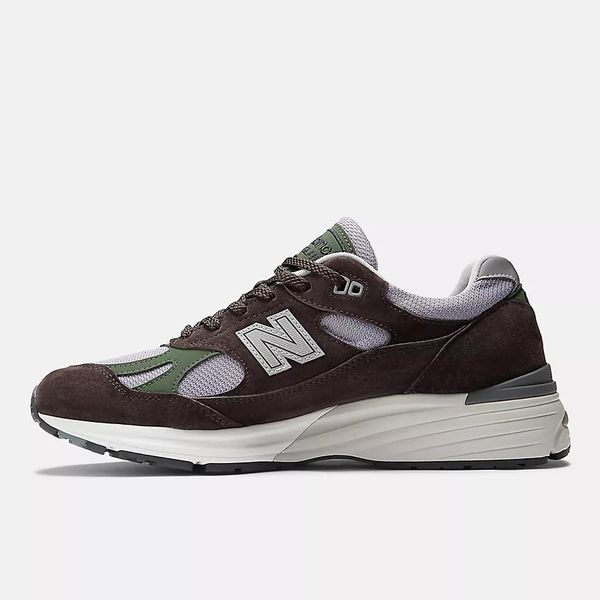 Оригінальні кросівки New Balance 991v2 Made in UK "Licorice/Lavender Gray/Douglas Fir" (U991BP2) U991BP2 фото