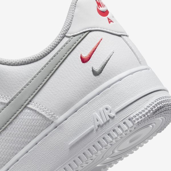 Оригінальні чоловічі кросівки Nike Air Force 1 '07 Double Swoosh "White" (FD0666-100) FD0666-100 фото