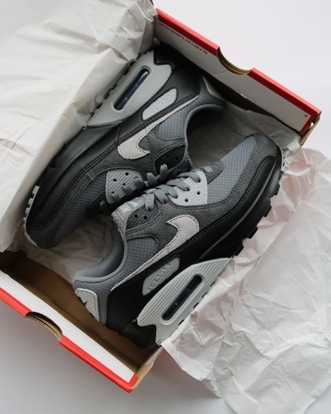 Оригінальні чоловічі кросівки Nike Air Max 90 "Smoke Grey/Black/Dark Smoke Grey/Photon Dust" (DM0029-020) DM0029-020 фото