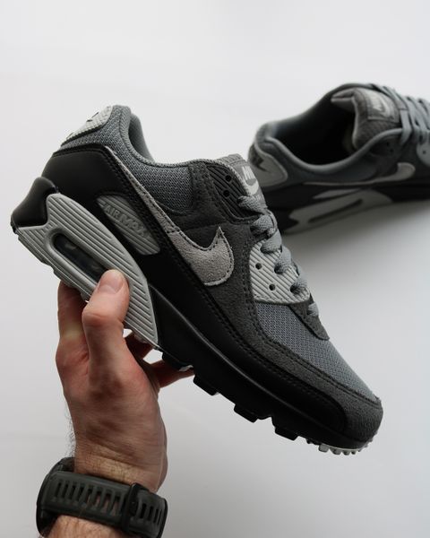 Оригінальні чоловічі кросівки Nike Air Max 90 "Smoke Grey/Black/Dark Smoke Grey/Photon Dust" (DM0029-020) DM0029-020 фото