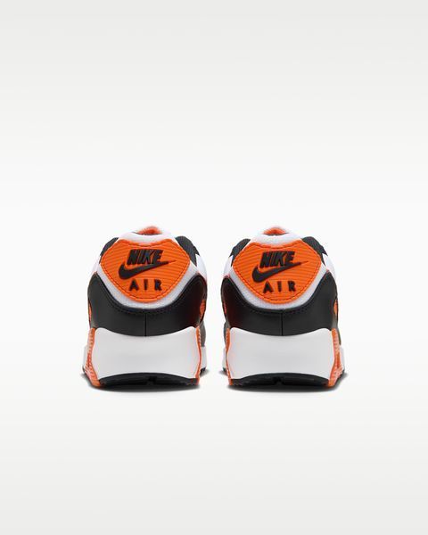 Оригінальні чоловічі кросівки Nike Air Max 90 "White/Black/Dark Smoke Grey/Safety Orange" (JA1015-100) JA1015-100 фото