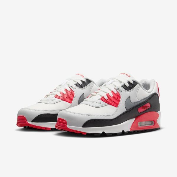 Оригинальные мужские кроссовки Nike Air Max 90 Gore-Tex "Summit White/Bright Crimson/Cool Grey" (FD5810-101) FD5810-101 фото