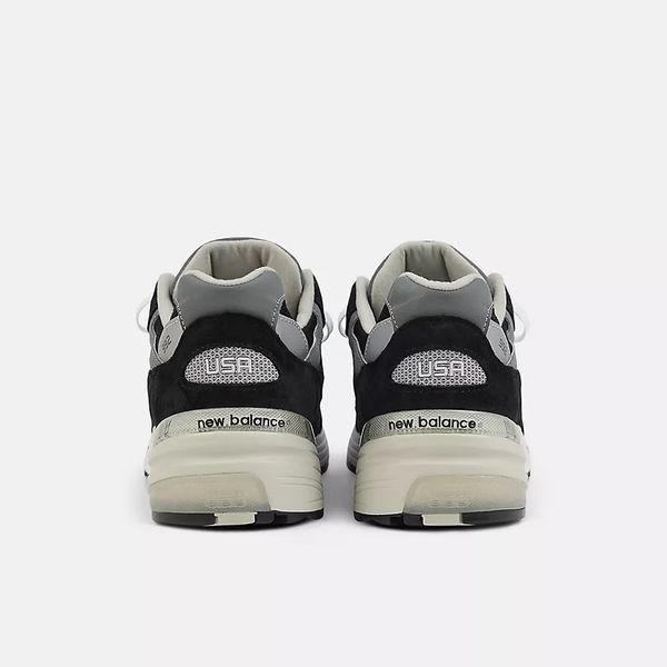 Оригинальные кроссовки New Balance 992 Made In USA "Black / Grey / White" (U992BK) U992BK фото
