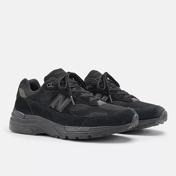 Оригинальные кроссовки New Balance 992 Made In USA "Black / Black" (U992TB) U992TB фото