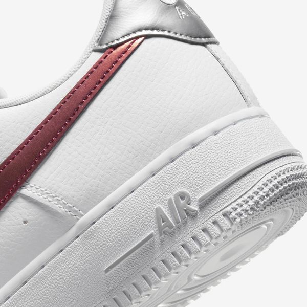 Оригінальні чоловічі кросівки Nike Air Force 1 '07 "White / Picante Red / Wolf Grey" (FD0654-100) FD0654-100 фото