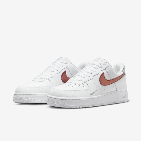 Оригінальні чоловічі кросівки Nike Air Force 1 '07 "White / Picante Red / Wolf Grey" (FD0654-100) FD0654-100 фото