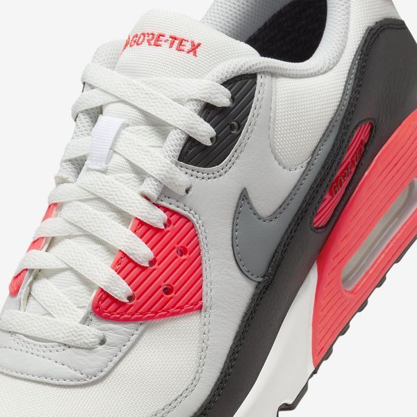 Оригинальные мужские кроссовки Nike Air Max 90 Gore-Tex "Summit White/Bright Crimson/Cool Grey" (FD5810-101) FD5810-101 фото