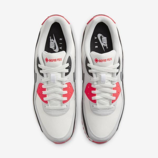 Оригинальные мужские кроссовки Nike Air Max 90 Gore-Tex "Summit White/Bright Crimson/Cool Grey" (FD5810-101) FD5810-101 фото