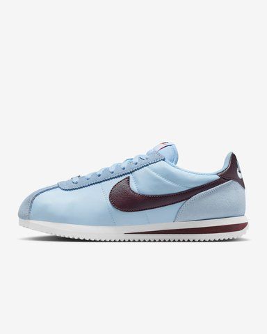 Оригинальные кроссовки Nike Wmns Cortez Textile "Celestine Blue/White/Burgundy Crush" (DZ2795-405) DZ2795-405 фото