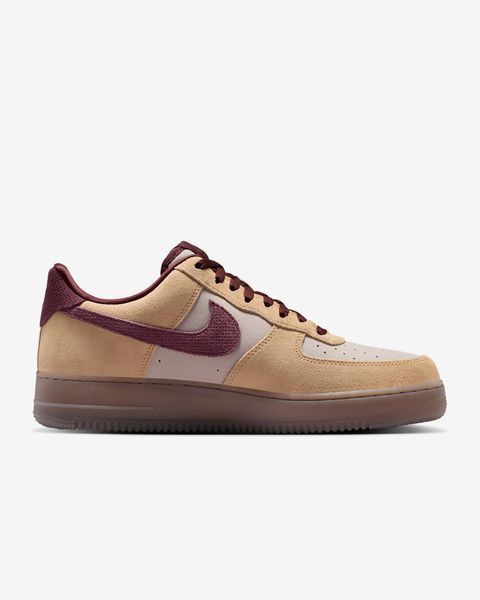 Оригінальні кросівки Nike Air Force 1 '07 Premium "Linen/Moon Particle/Mink Brown/Burgundy Crush" (IQ3408-286) IQ3408-286 фото