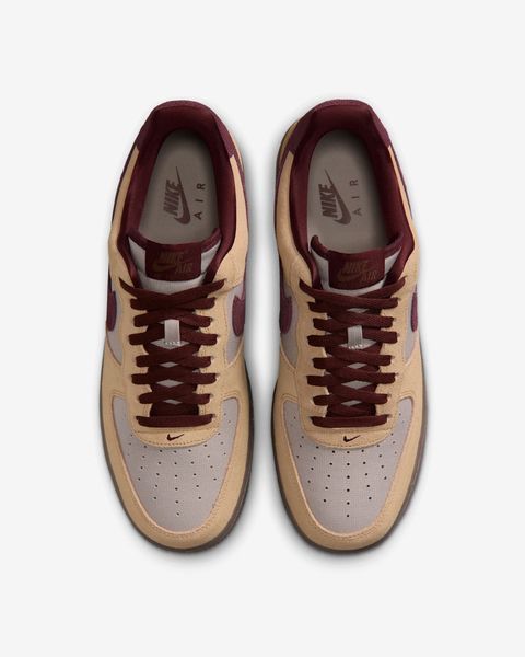 Оригінальні кросівки Nike Air Force 1 '07 Premium "Linen/Moon Particle/Mink Brown/Burgundy Crush" (IQ3408-286) IQ3408-286 фото