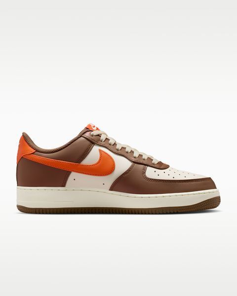Оригінальні чоловічі кросівки Nike Air Force 1 '07 "Mosswood Brown/Coconut Milk/Campfire Orange" (IO7545-221) IO7545-221 фото