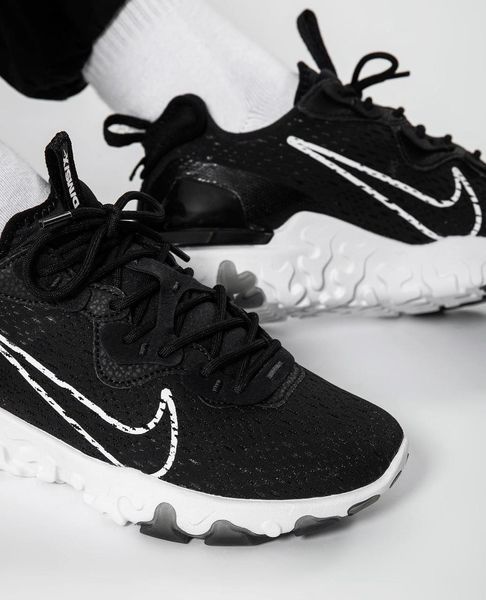 Оригинальные мужские кроссовки Nike React Vision Black / White (CD4373-006) CD4373-006 фото