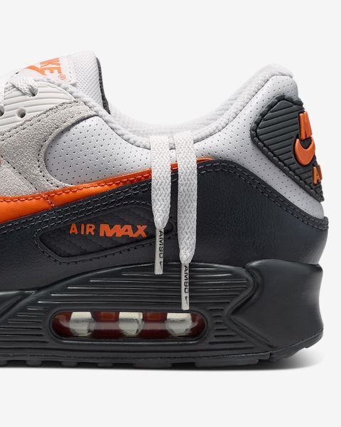 Оригінальні чоловічі кросівки Nike Air Max 90 "Vast Grey/Anthracite/White/Safety Orange" (IF0670-003) IF0670-003 фото