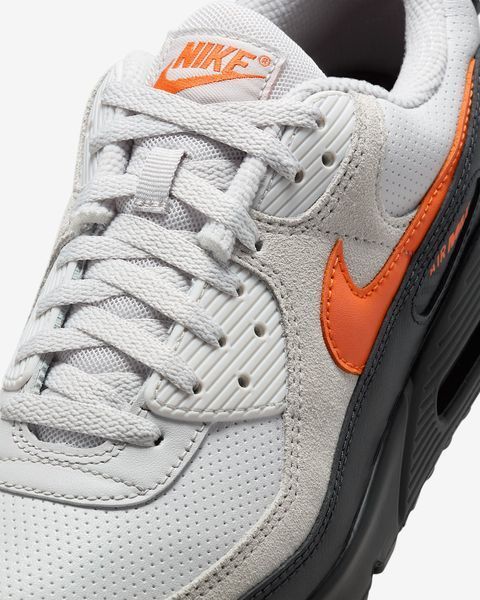 Оригінальні чоловічі кросівки Nike Air Max 90 "Vast Grey/Anthracite/White/Safety Orange" (IF0670-003) IF0670-003 фото