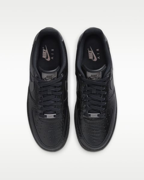 Оригінальні чоловічі кросівки Nike Air Force 1 '07 "Black/Metallic Dark Grey" (IV6306-010) IV6306-010 фото